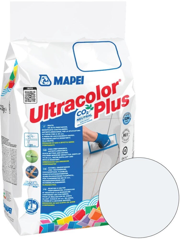 Mapei Ultracolor Plus Wall & Floor Grout 5kg - 111 Silver Grey ...