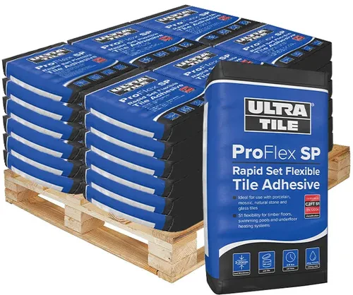 Ultra-Tile ProFlex S1 SP Rapid Set Flexible Tile Adhesive (Grey) - 54 Bags