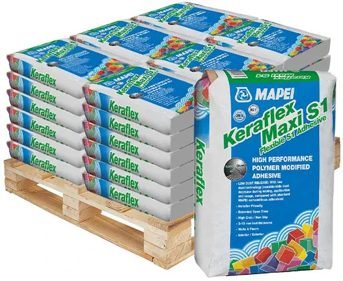 Mapei Keraflex Maxi Standard Set Flexible S1 Adhesive (White) - 48 Bags