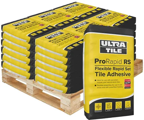 Ultra-Tile ProRapid RS Rapid Set Flexible Tile Adhesive (White) - 54 Bags