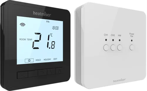 Heatmiser NeoHub Mini HW Heating & Hot Water Wireless WiFi Smart Control Bundle (Black)