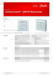 Danfoss Icon2 24V RT Thermostat Data Sheet