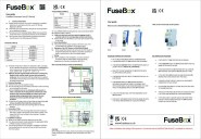 FuseBox F2 Consumer Unit Instructions