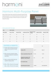 Harmoni Multi Purpose Panel Datasheet