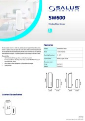 SW600 WINDOW DOOR SENSOR Data Sheet