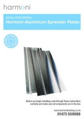 Harmoni Spreader Plate Installation